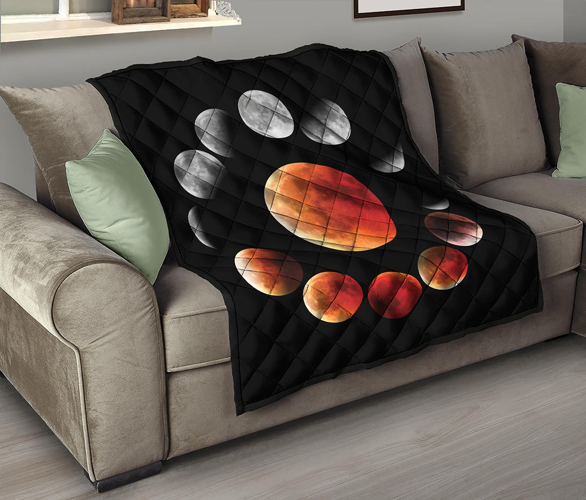 Lunar Eclipse Cycle Print Quilt