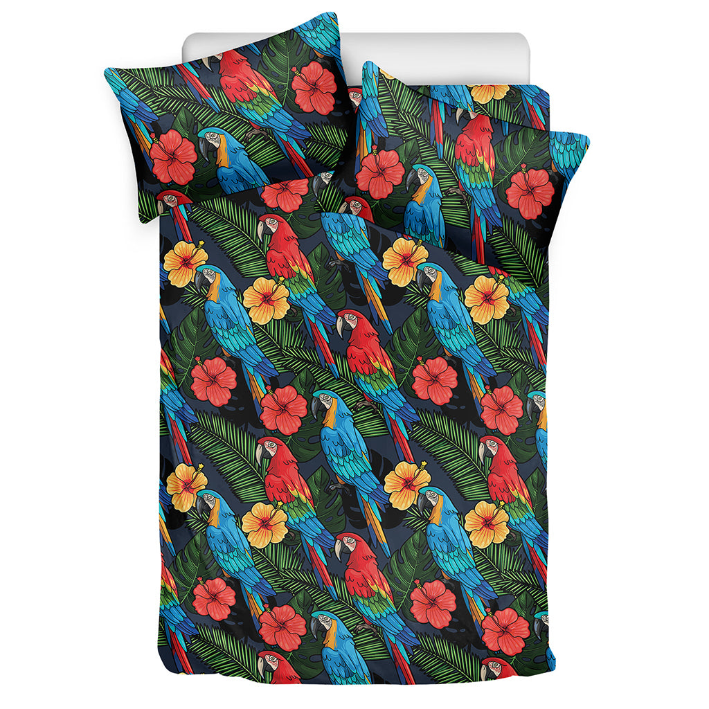Macaw Parrot Pattern Print Duvet Cover Bedding Set