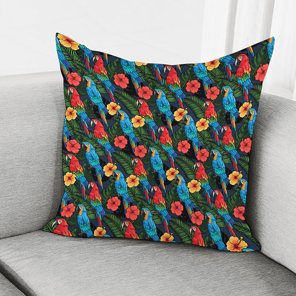 Macaw Parrot Pattern Print Pillow Cover