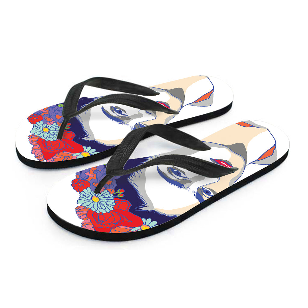 Frida Pierced Flip Flop in Black main image 1