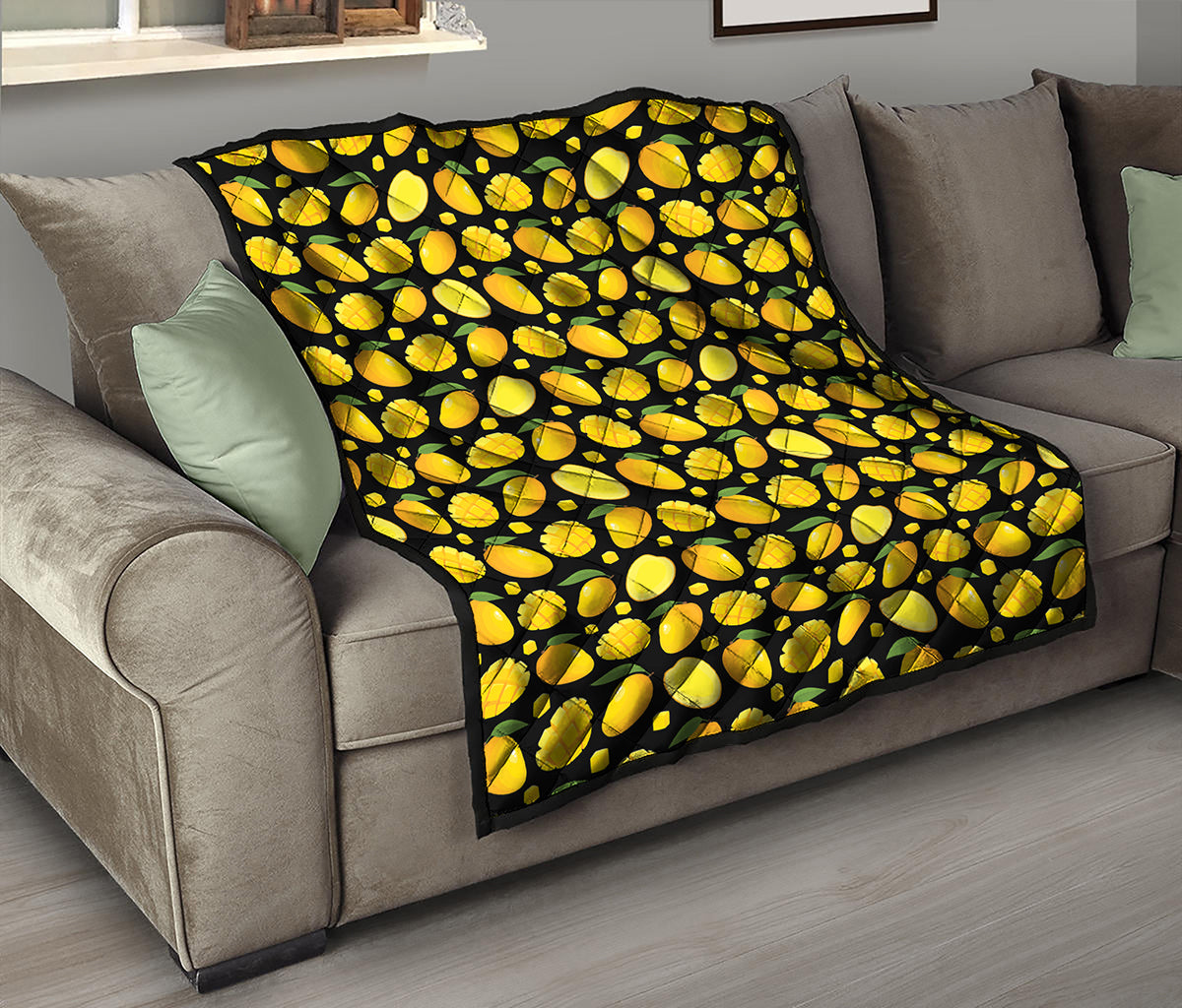 Mango Pattern Print Quilt
