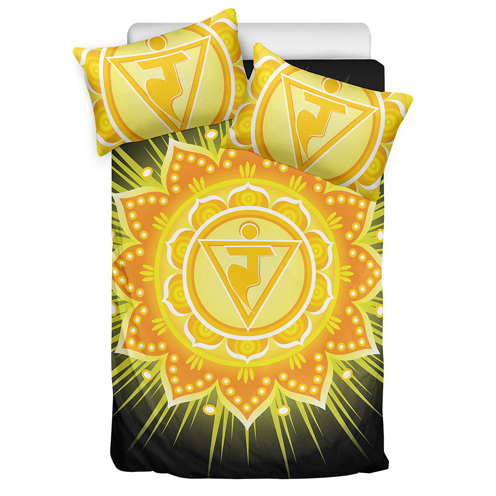 Manipura Chakra Mandala Print Duvet Cover Bedding Set
