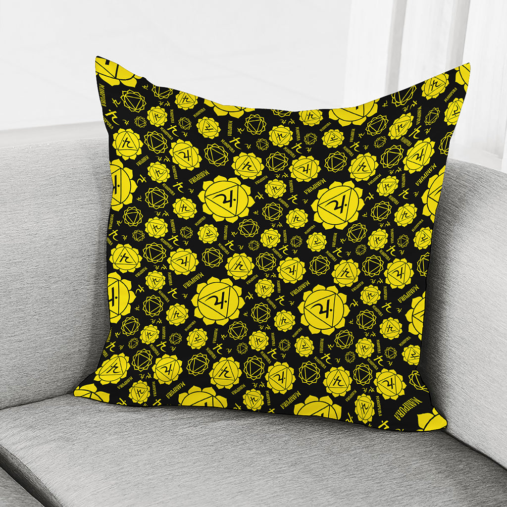 Manipura Chakra Pattern Print Pillow Cover