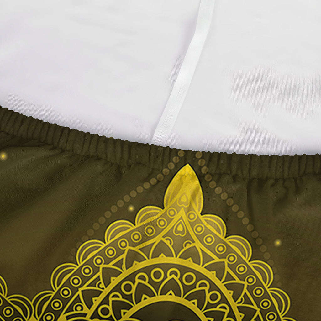 Manipura Chakra Symbol Print Sofa Cover