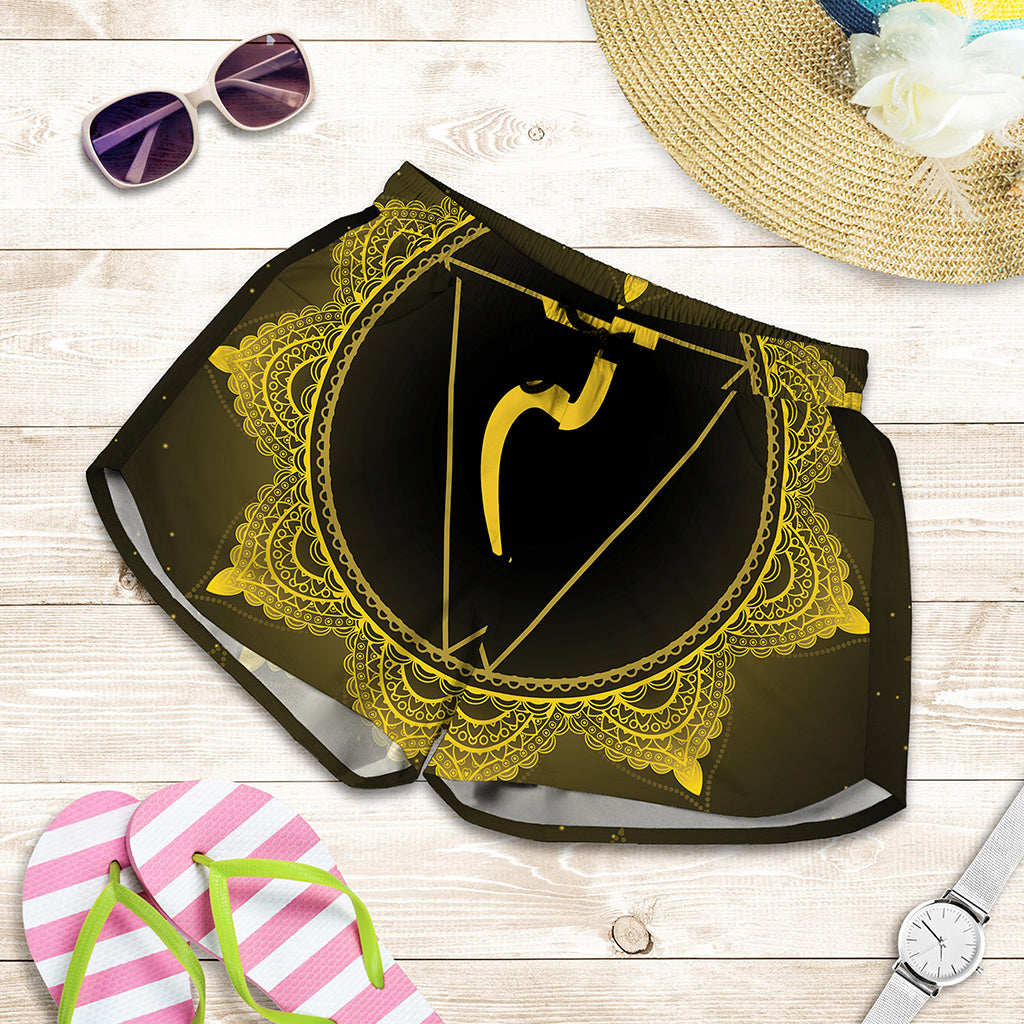 Manipura Chakra Symbol Print Women's Shorts