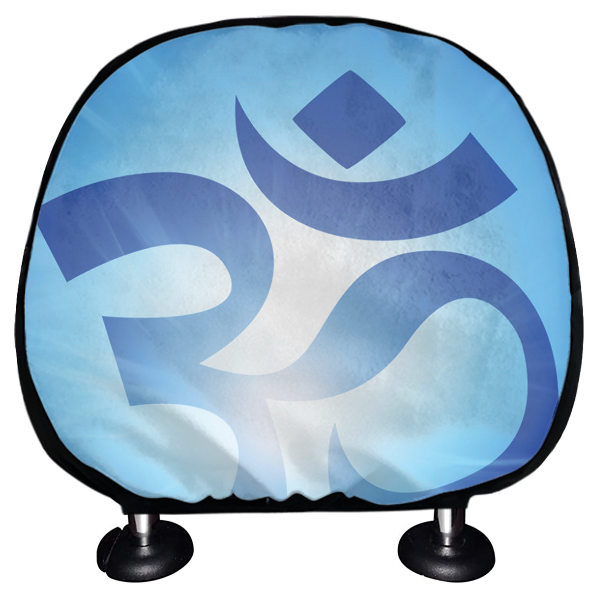 Mantra Om Print Car Headrest Covers