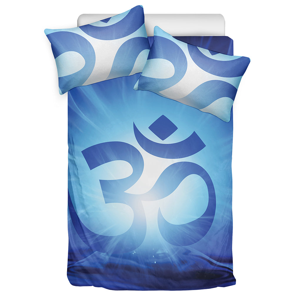 Mantra Om Print Duvet Cover Bedding Set