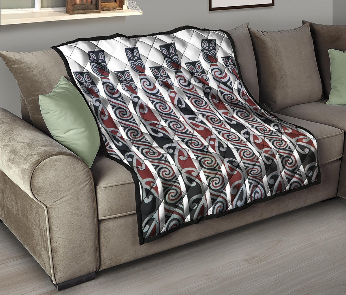 Maori Fence Print Quilt