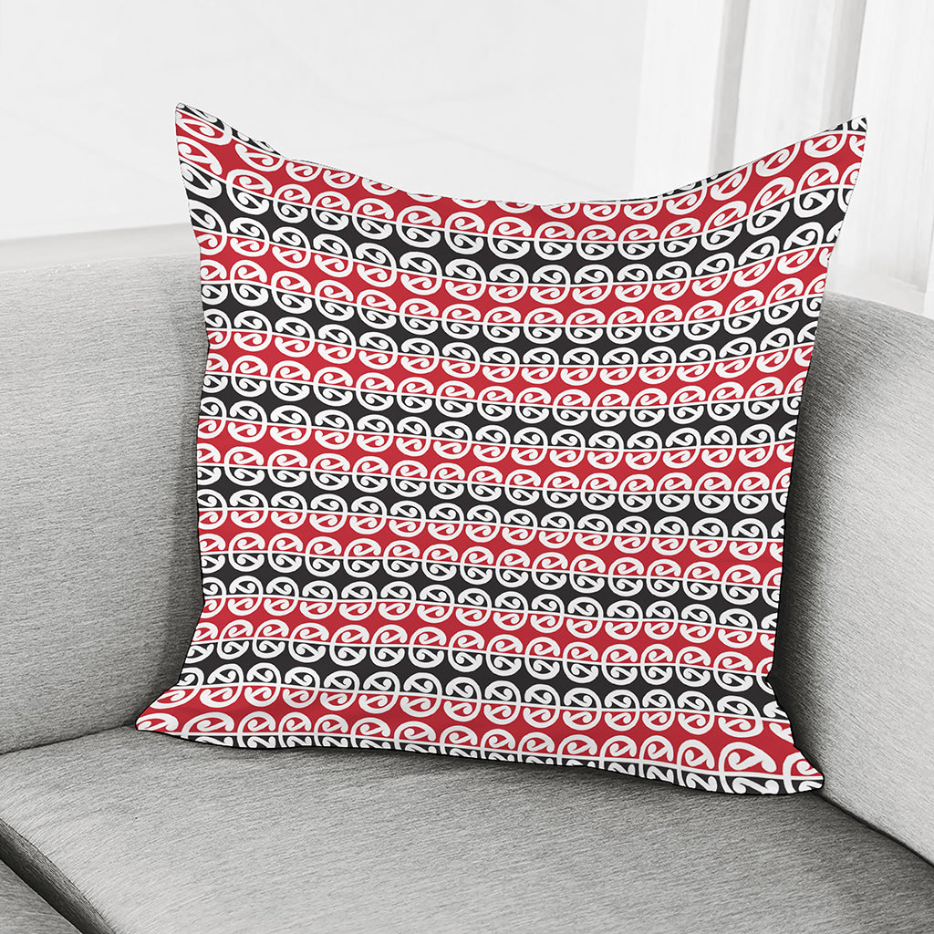 Maori Kowhaiwhai Pattern Print Pillow Cover