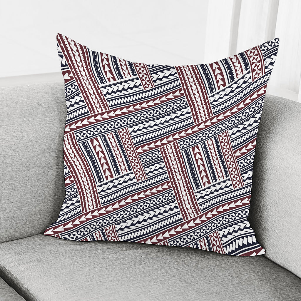 Maori Tribal Pattern Print Pillow Cover