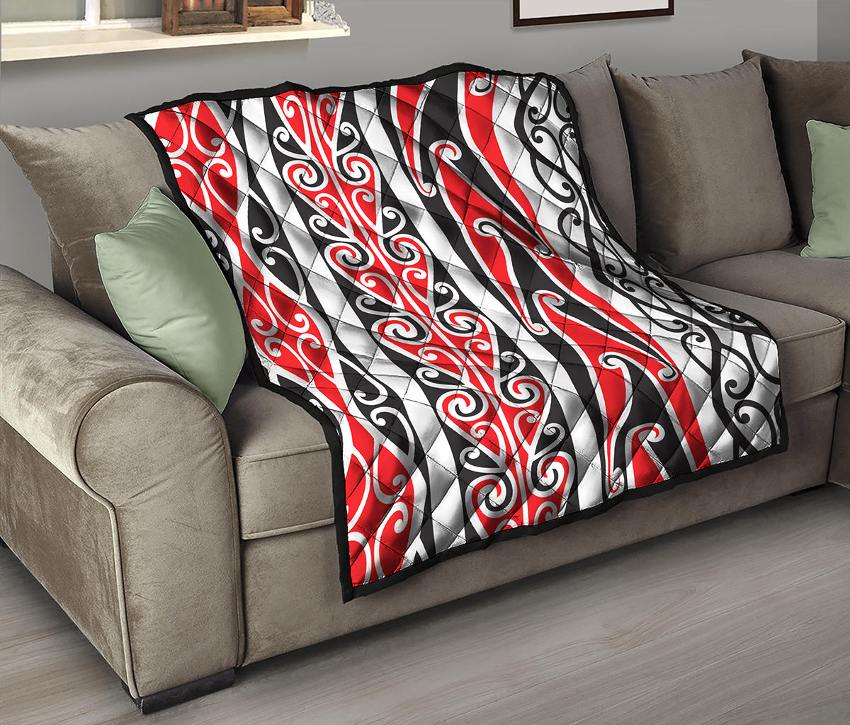 Maori Tribal Print Quilt