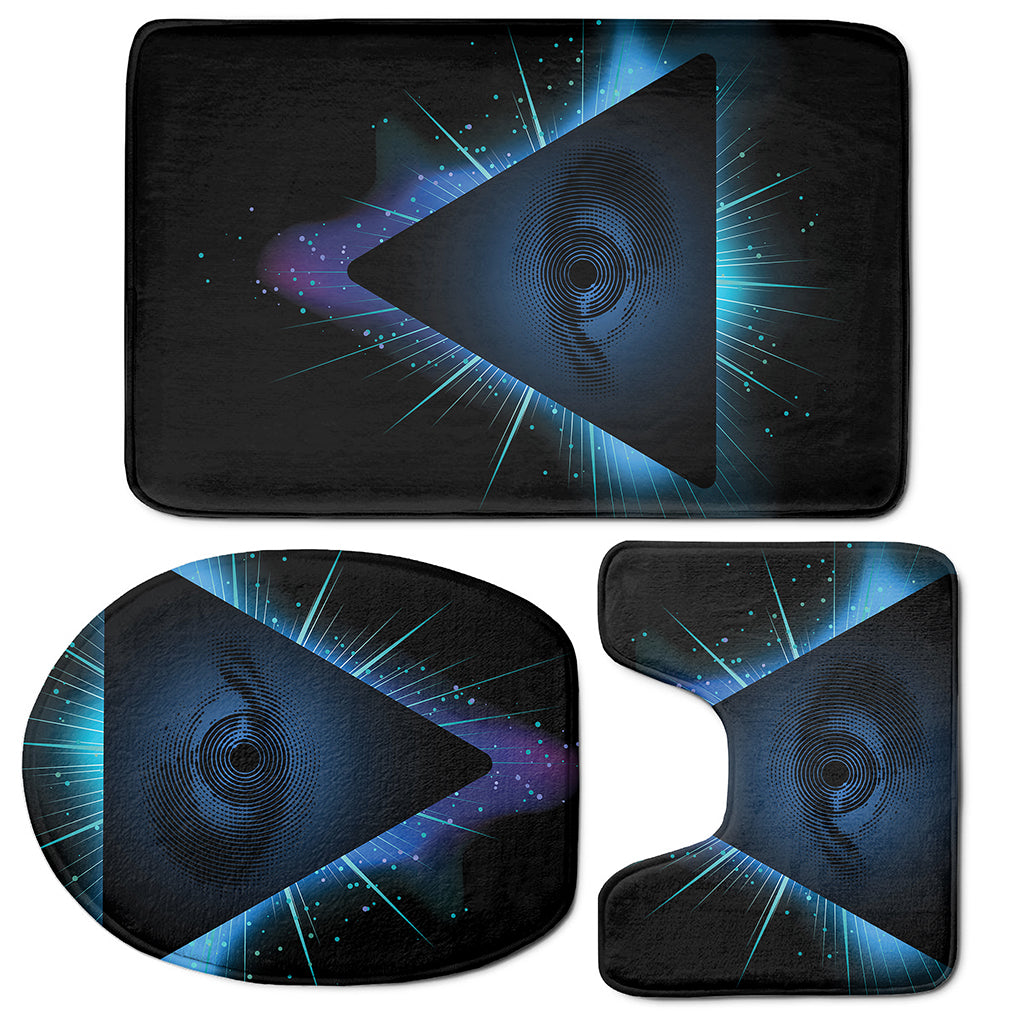 Masonic Eye All Seeing Print 3 Piece Bath Mat Set