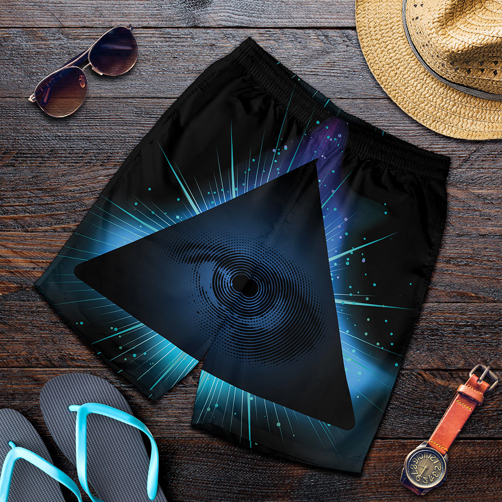 Masonic Eye All Seeing Print Men's Shorts