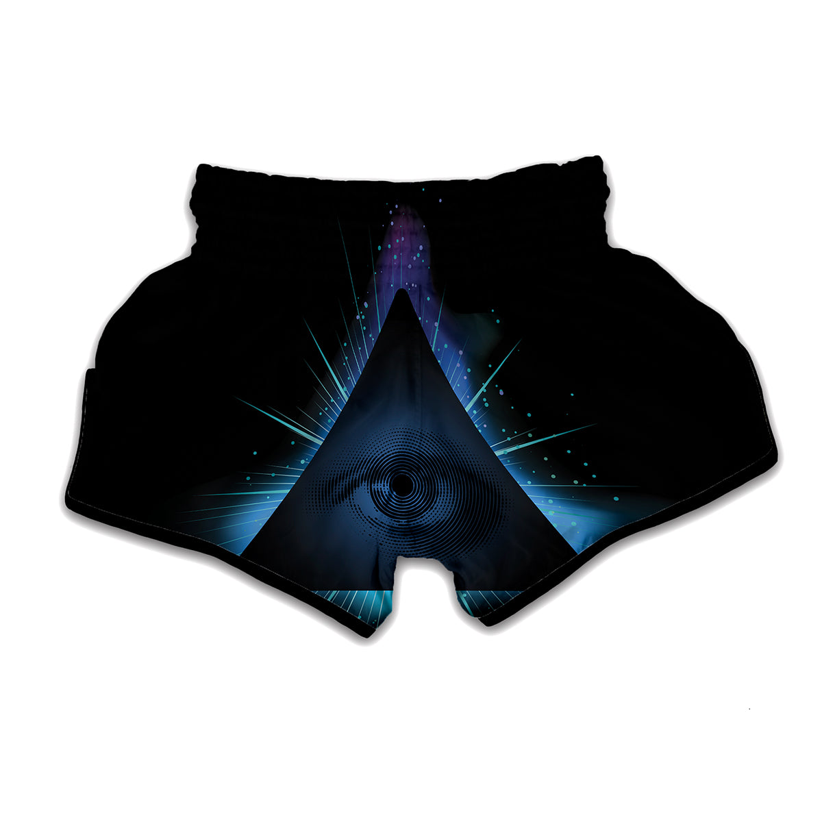 Masonic Eye All Seeing Print Muay Thai Boxing Shorts