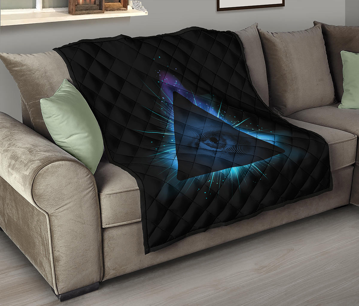 Masonic Eye All Seeing Print Quilt