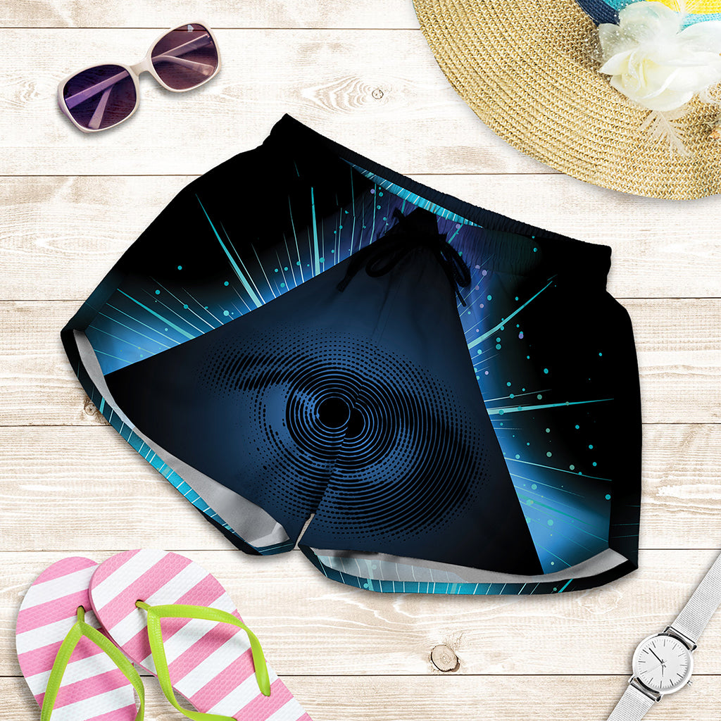 Masonic Eye All Seeing Print Women's Shorts