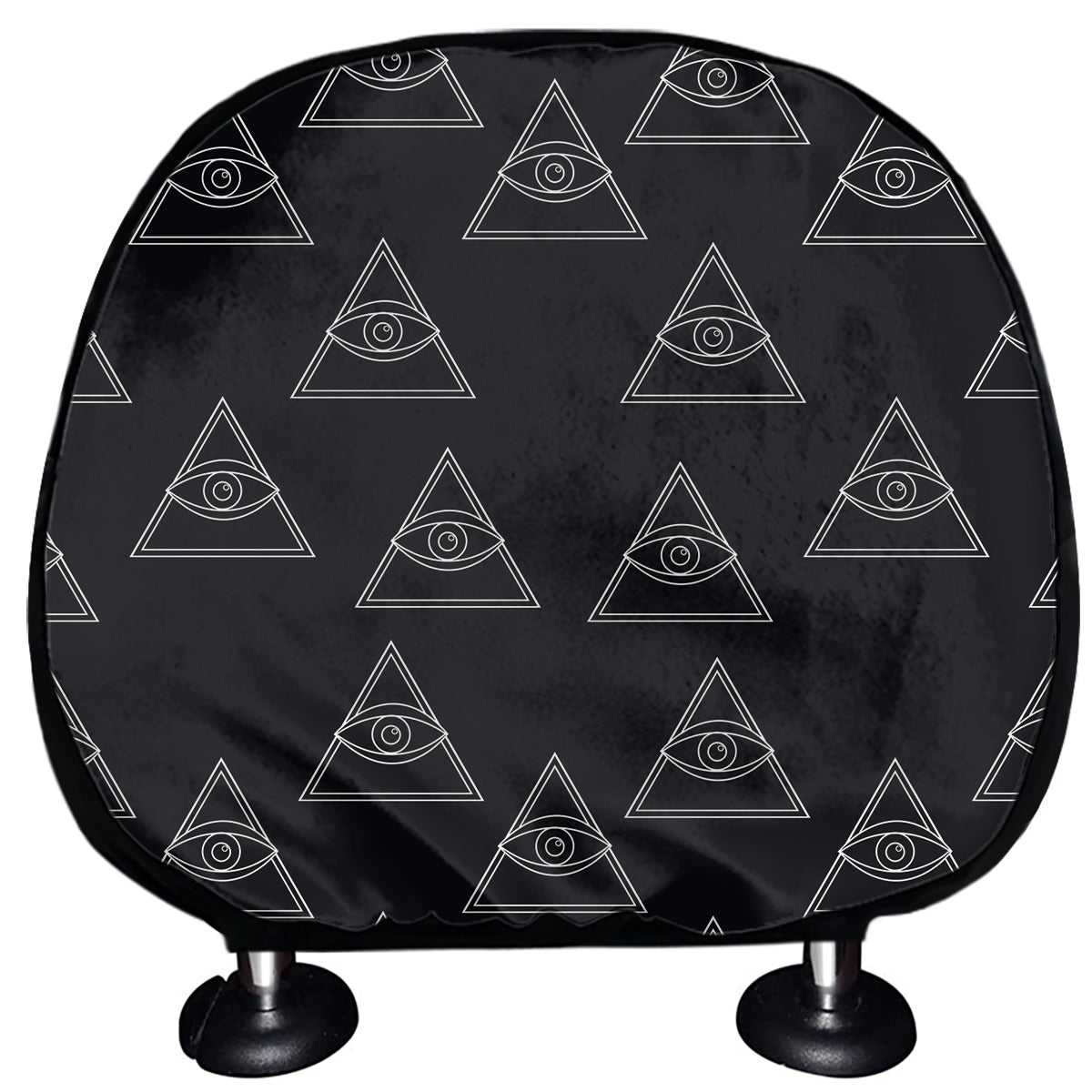 Masonic Eye Pattern Print Car Headrest Covers