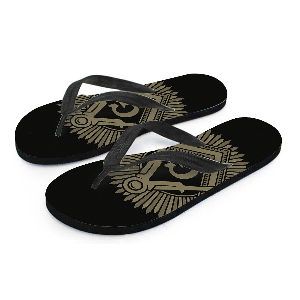 Masonic Freemasonry Print Flip Flops