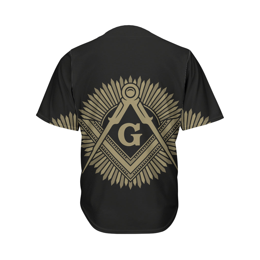 Masonic Freemasonry Print Men's Baseball Jersey