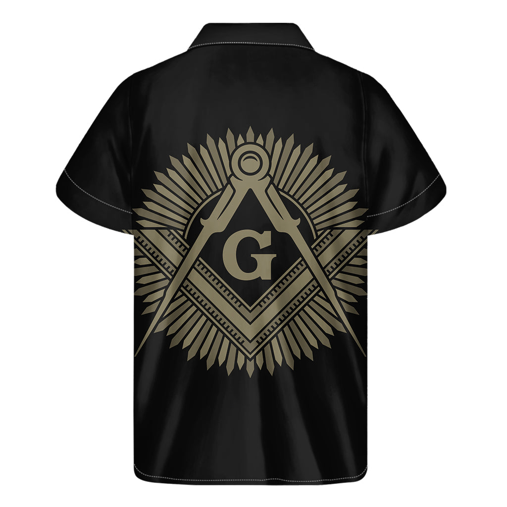 Masonic Freemasonry Print Men's Short Sleeve Shirt
