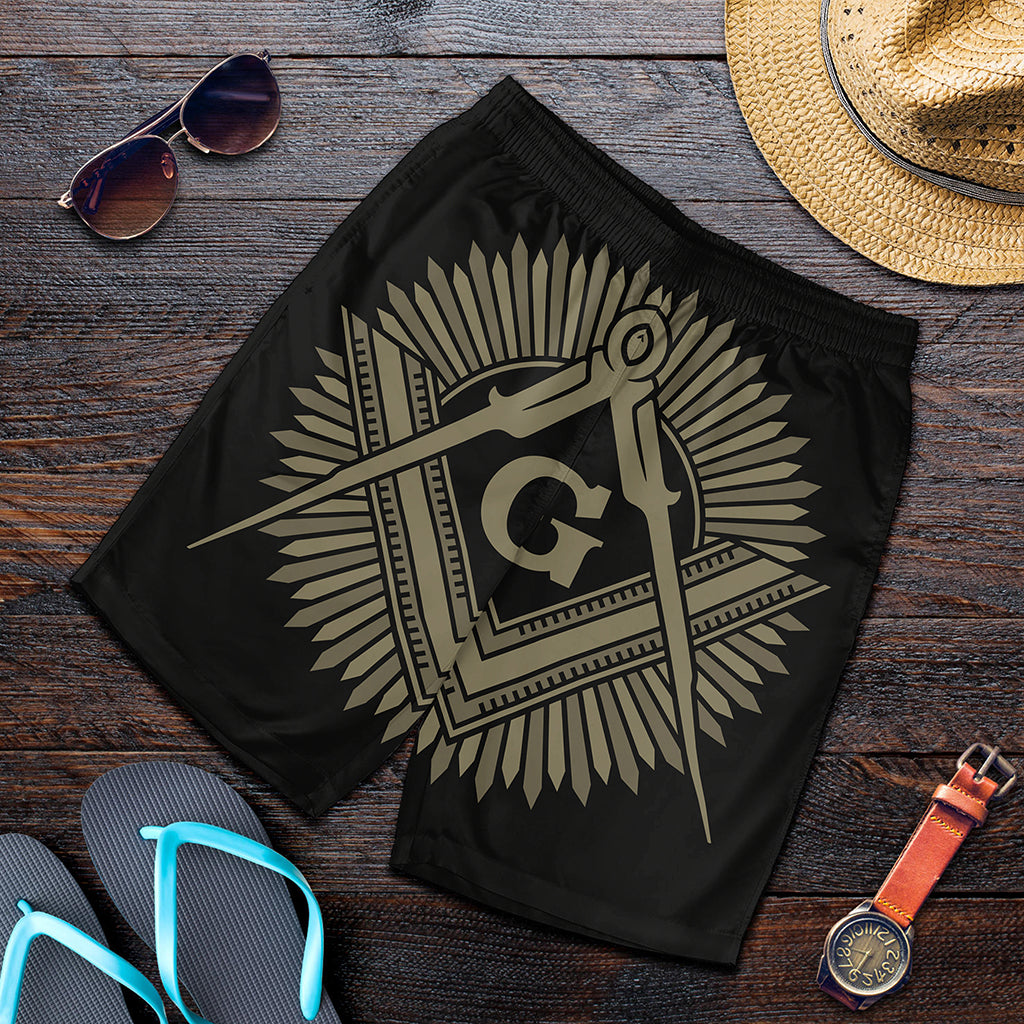 Masonic Freemasonry Print Men's Shorts