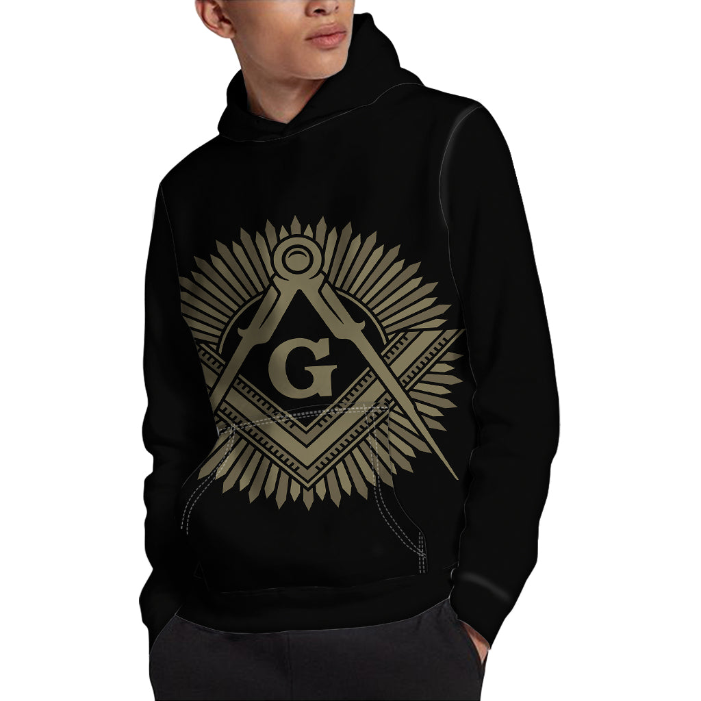 Masonic Freemasonry Print Pullover Hoodie