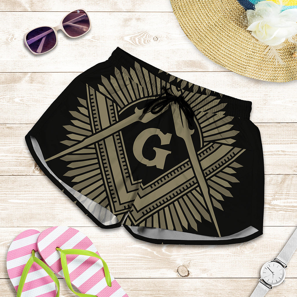 Masonic Freemasonry Print Women's Shorts