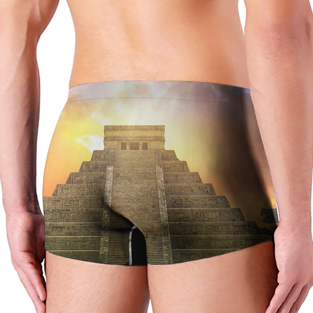 Mayan Civilization Print Men's Boxer Briefs
