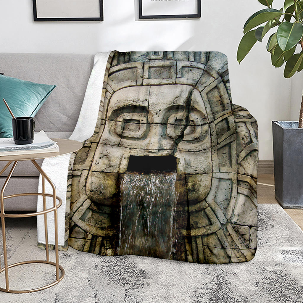 Mayan Stone Print Blanket