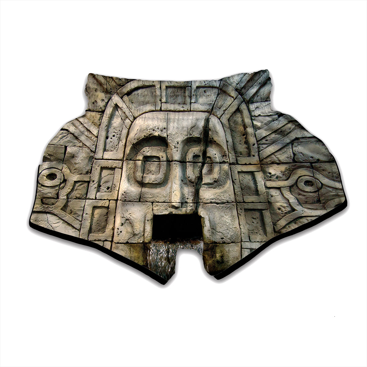 Mayan Stone Print Muay Thai Boxing Shorts