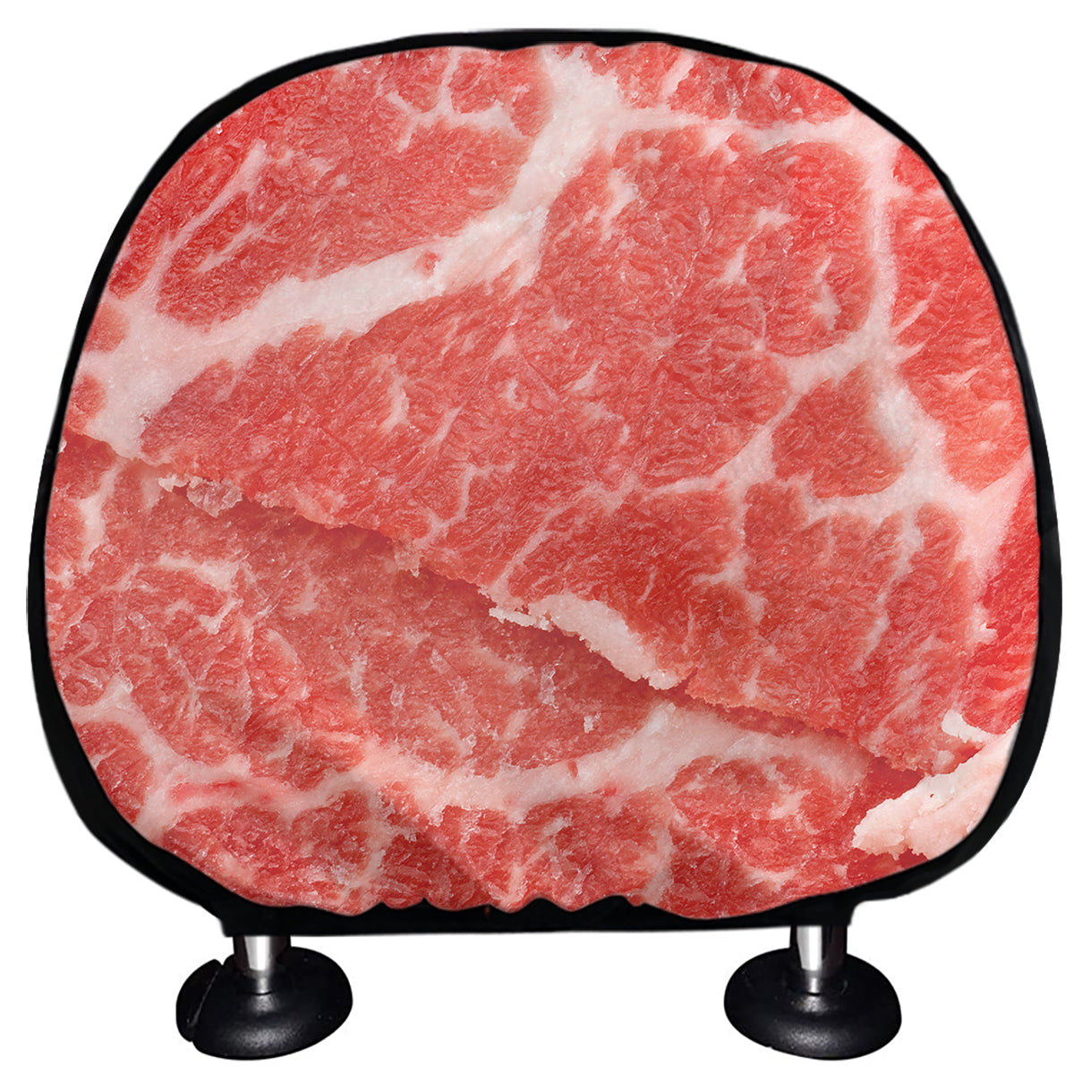 Meat Print Car Headrest Covers