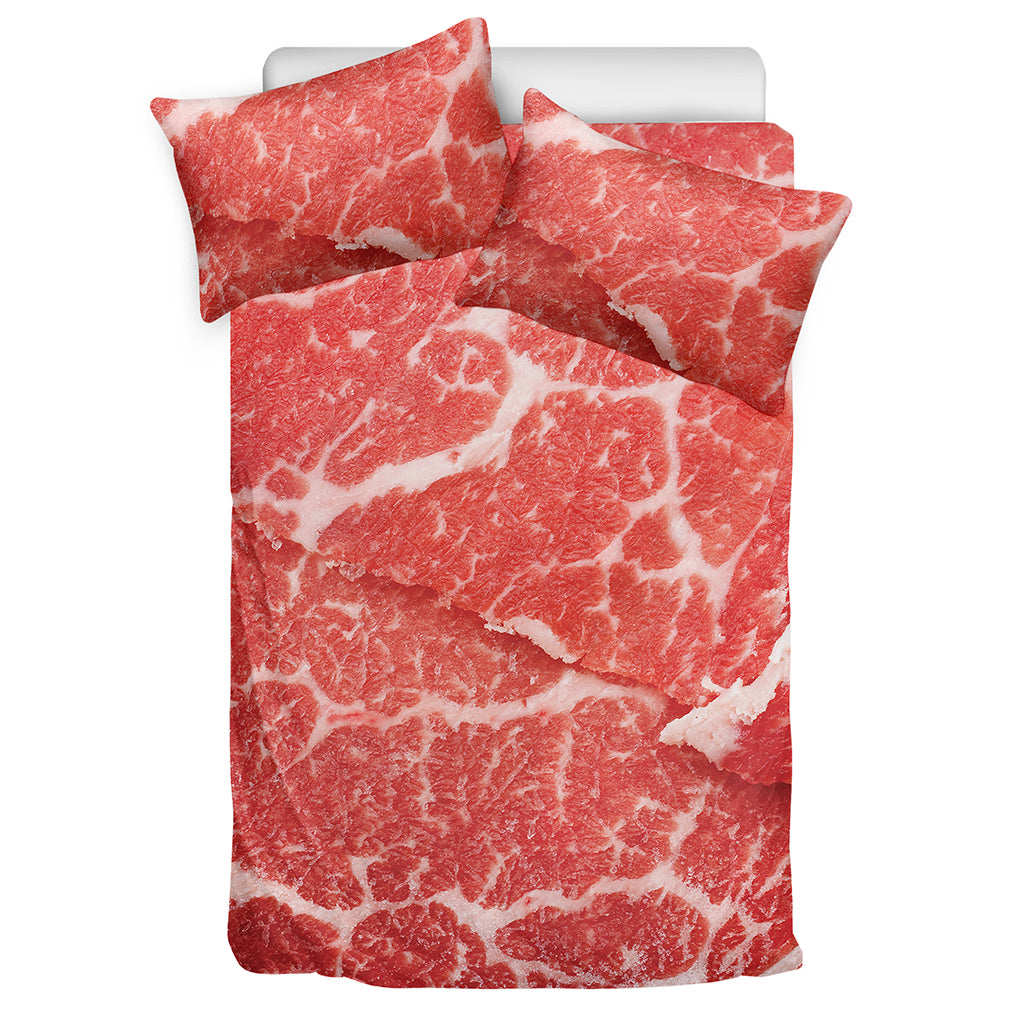 Meat Print Duvet Cover Bedding Set