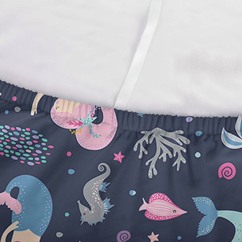 Mermaid Cartoon Pattern Print Sofa Cover