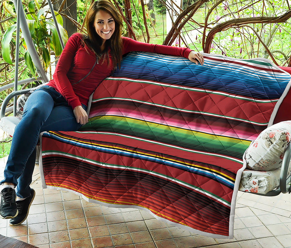 Mexican Serape Blanket Baja Pattern Print Duvet Cover Bedding Set