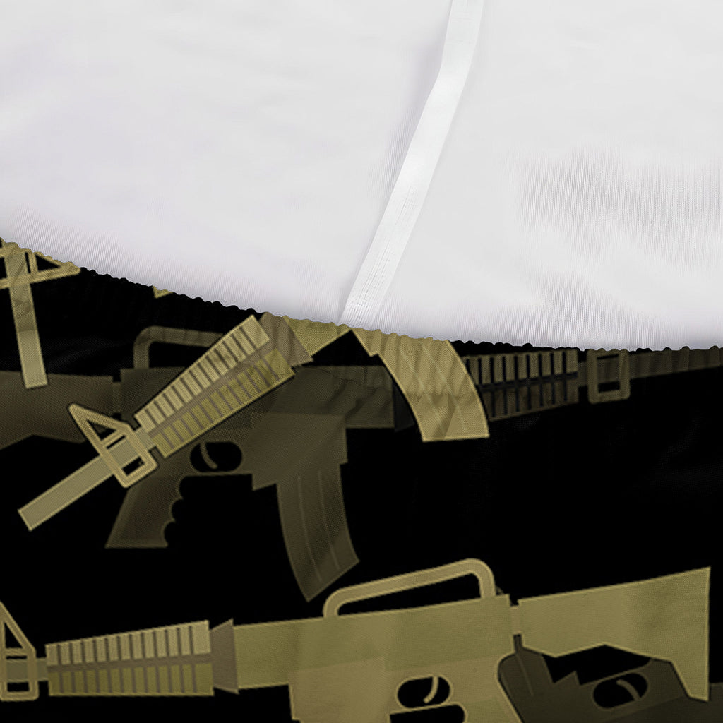 Military Guns Pattern Print Sofa Cover