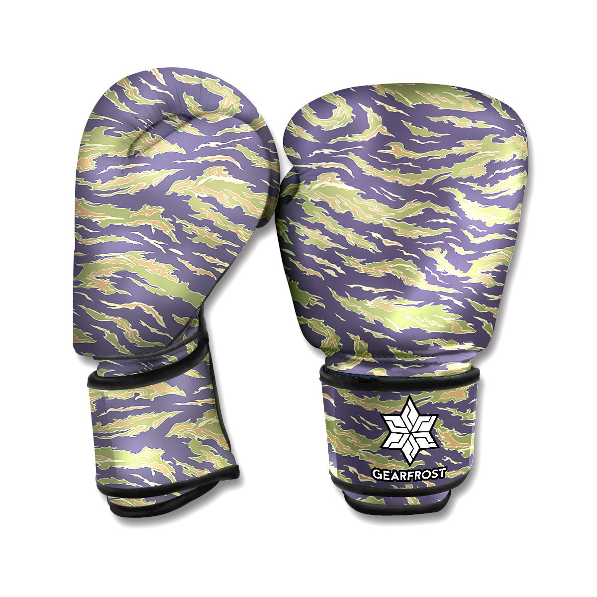 Military Tiger Stripe Camouflage Print Boxing Gloves