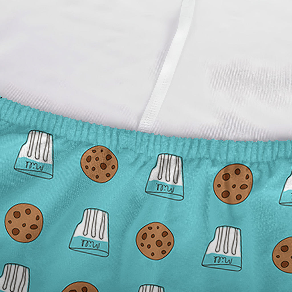 Milk And Cookies Pattern Print Sofa Cover