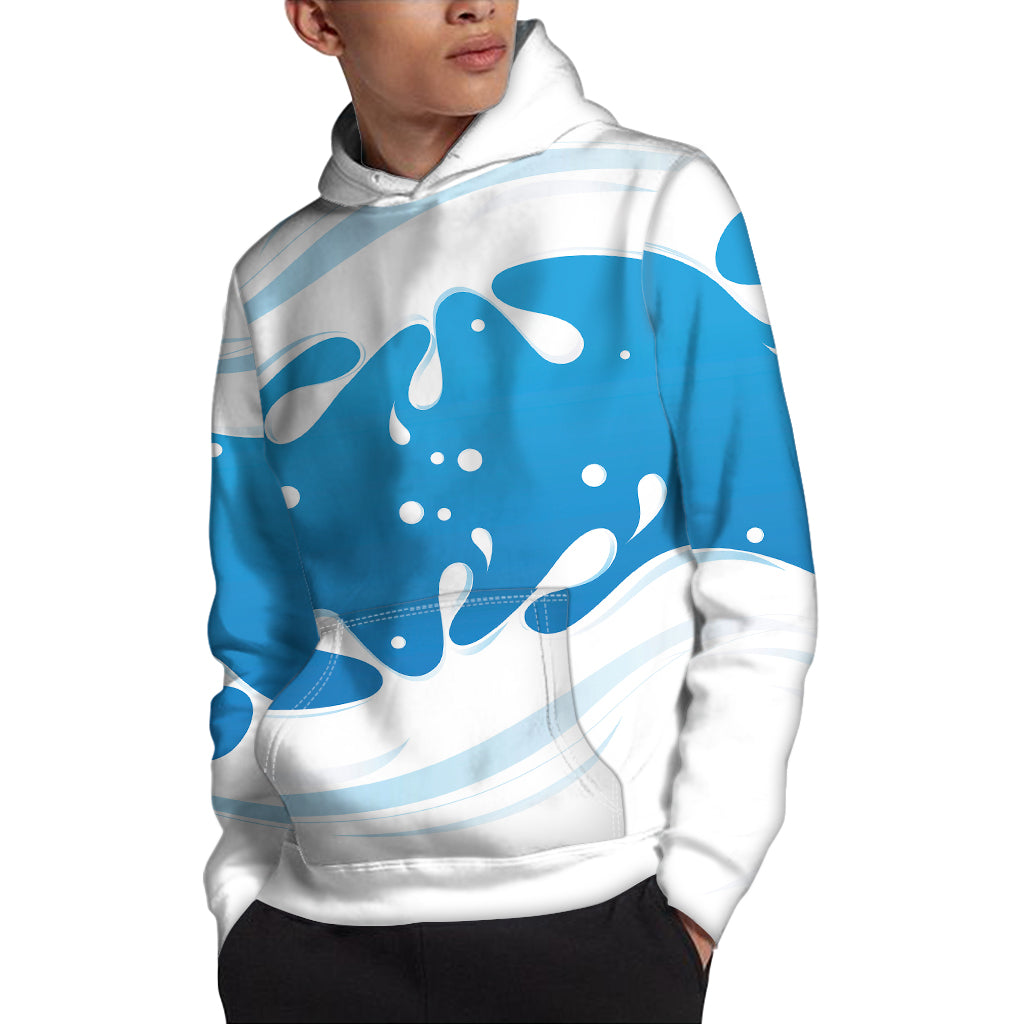 Milk Print Pullover Hoodie