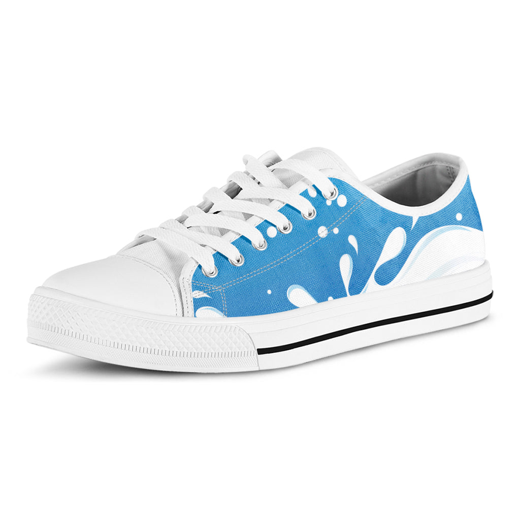 Milk Print White Low Top Shoes