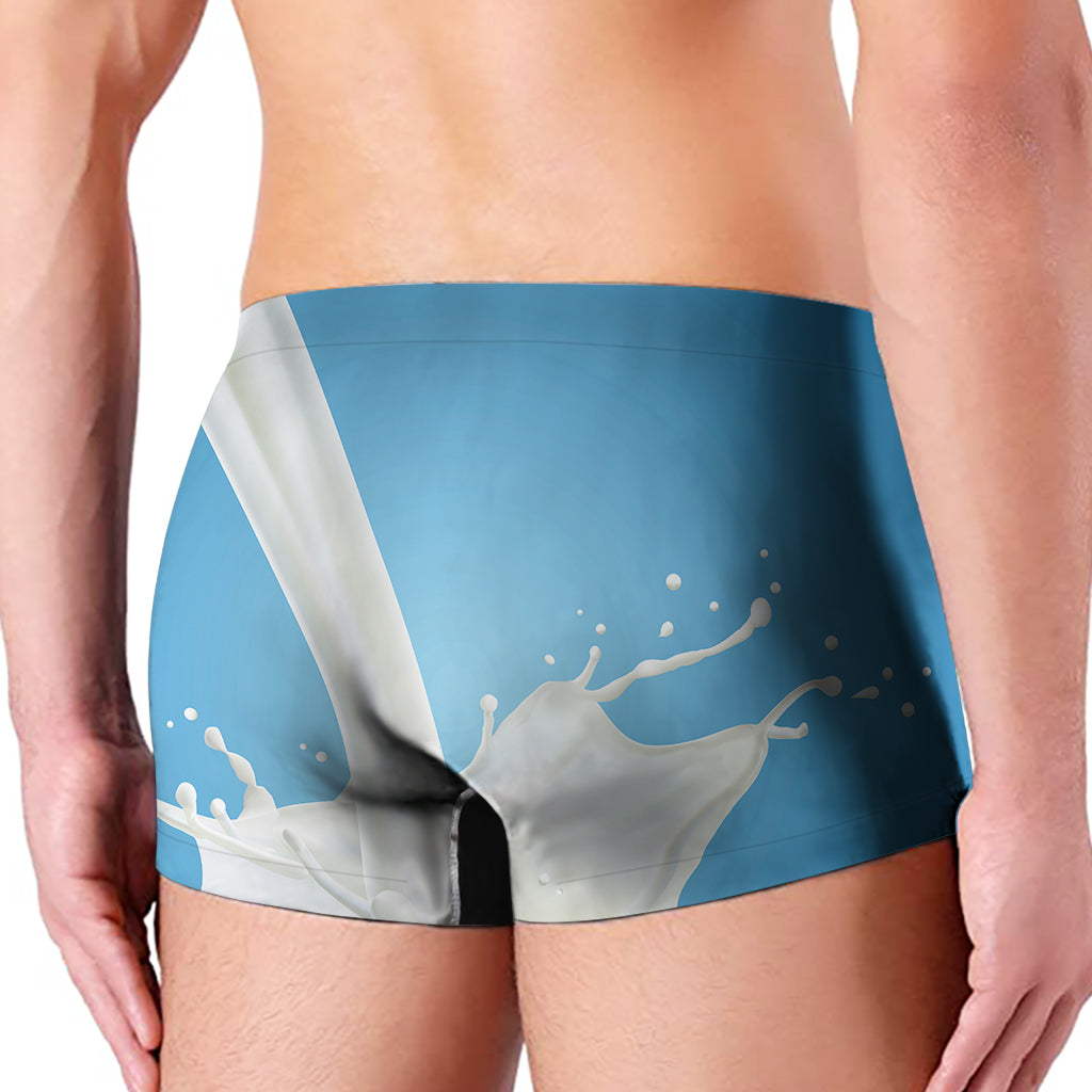 Milk Splash Print Men's Boxer Briefs