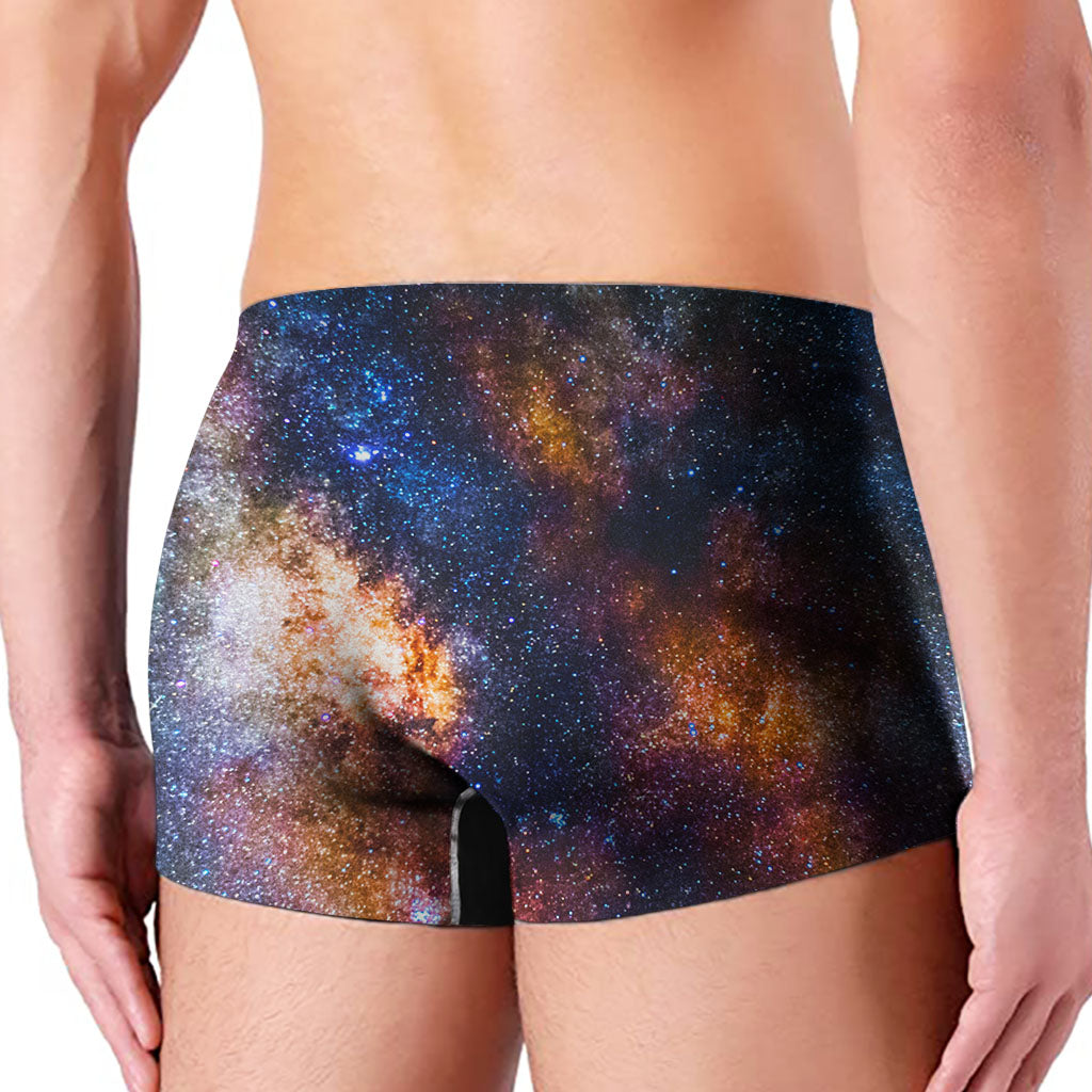 Milky Way Universe Galaxy Space Print Men's Boxer Briefs