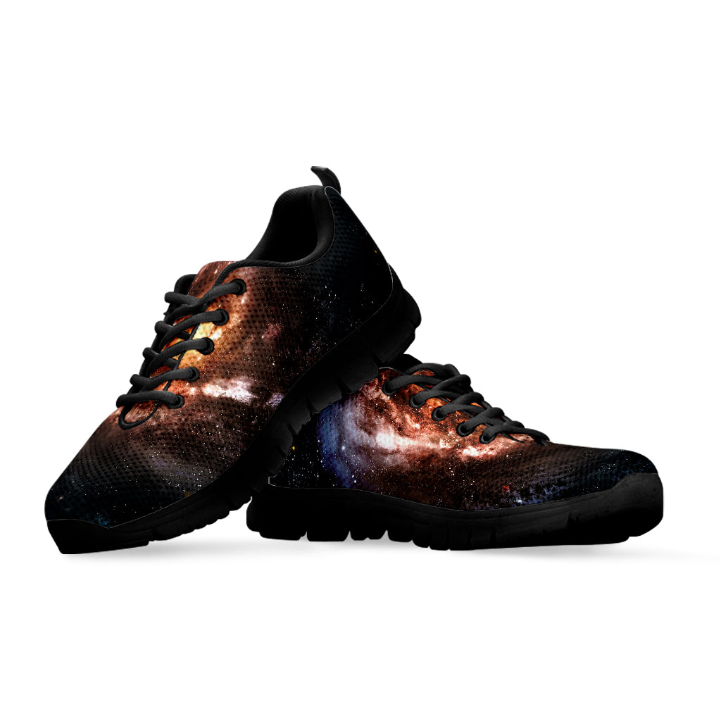 Milky Way Universe Print Black Sneakers