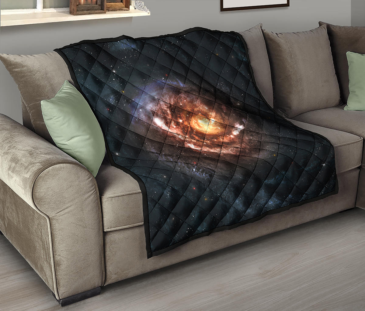 Milky Way Universe Print Quilt
