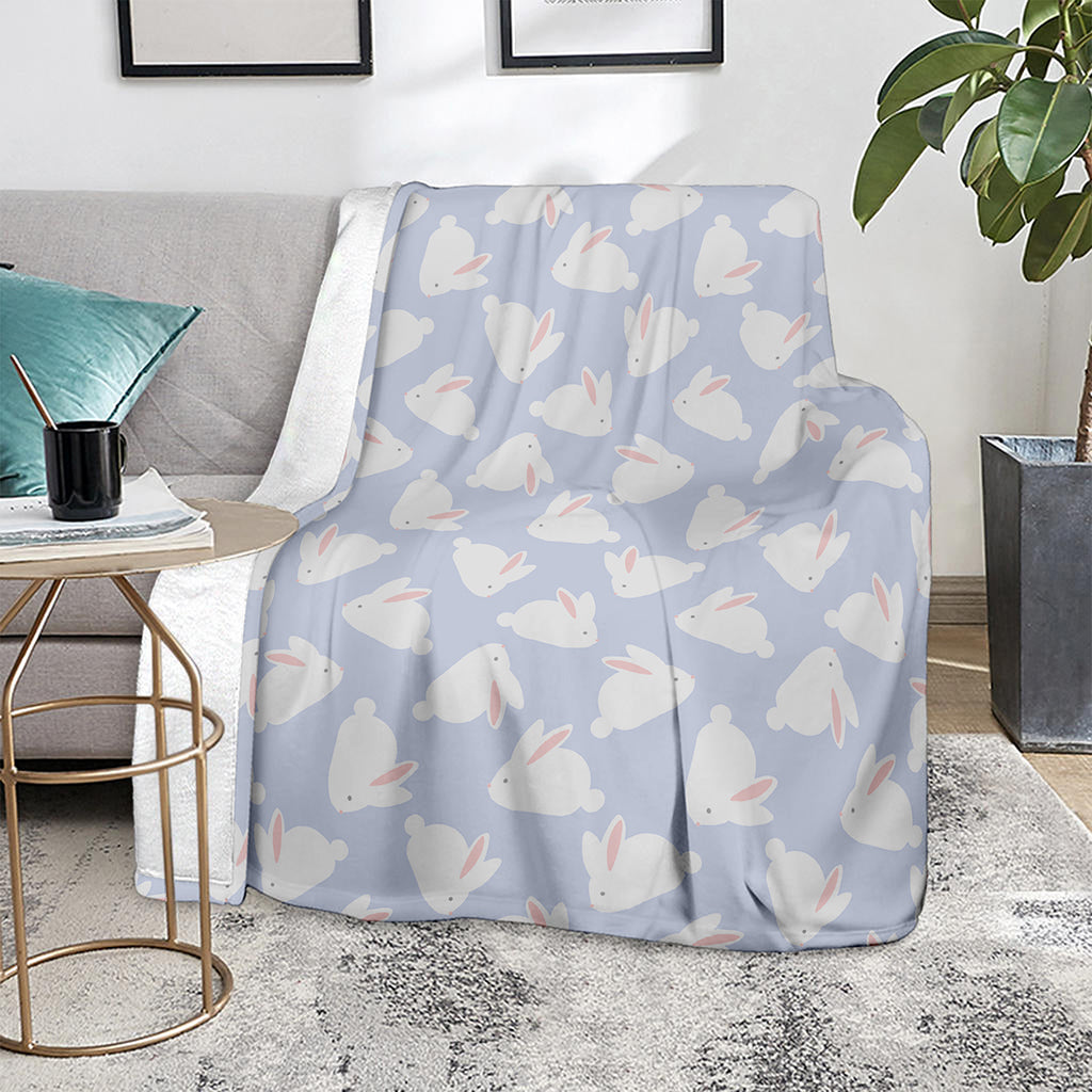 Mini Rabbit Pattern Print Blanket