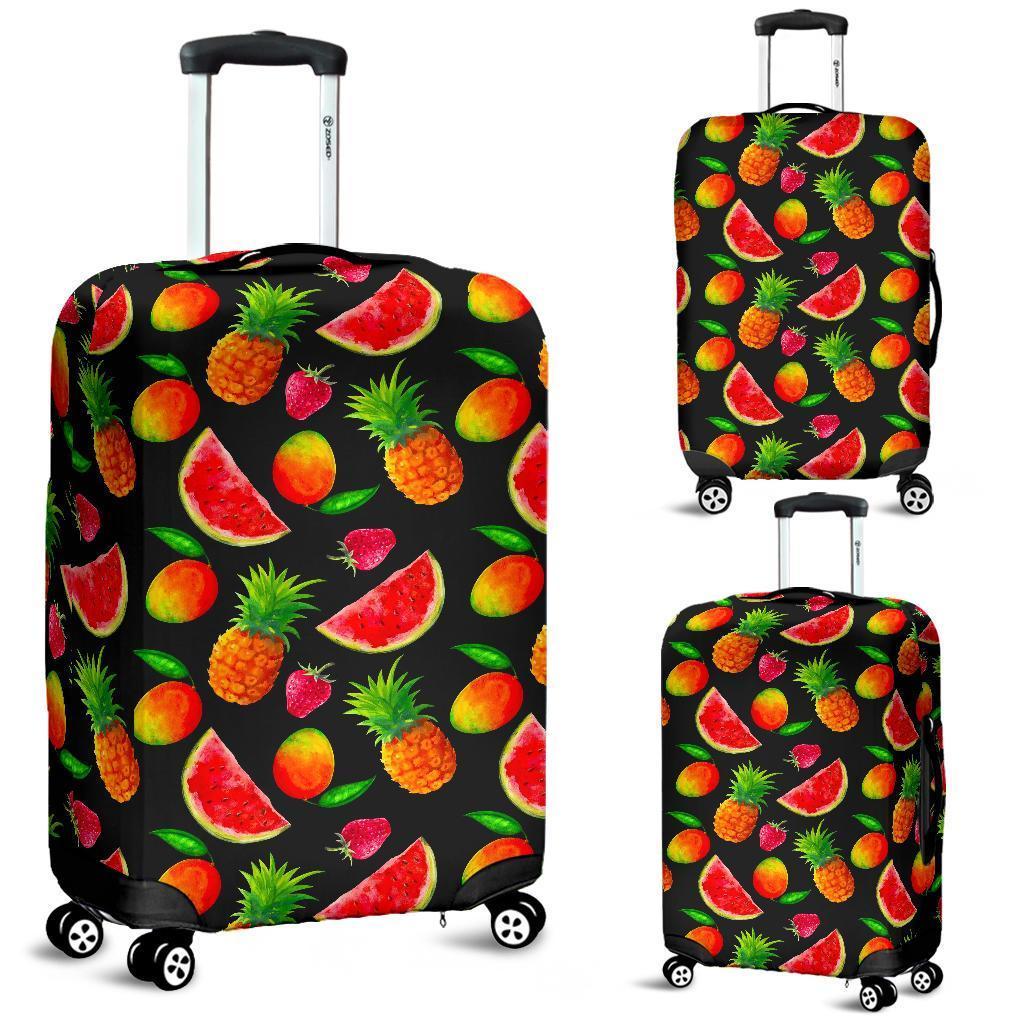 Mix Fruit Pineapple Pattern Print Luggage Cover GearFrost