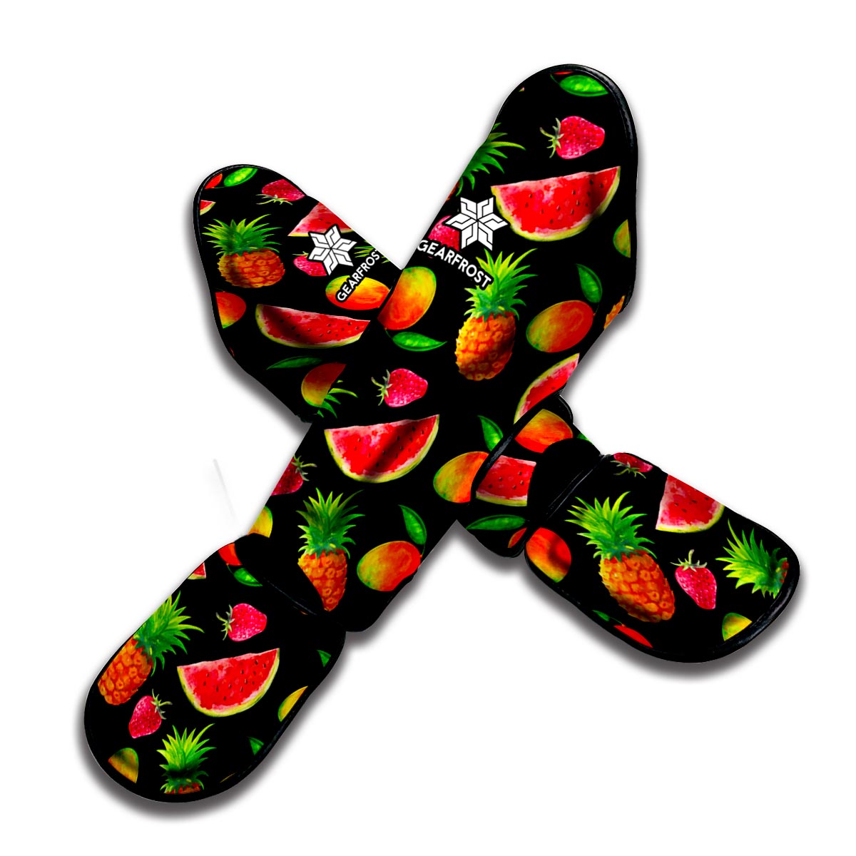 Mix Fruit Pineapple Pattern Print Muay Thai Shin Guard
