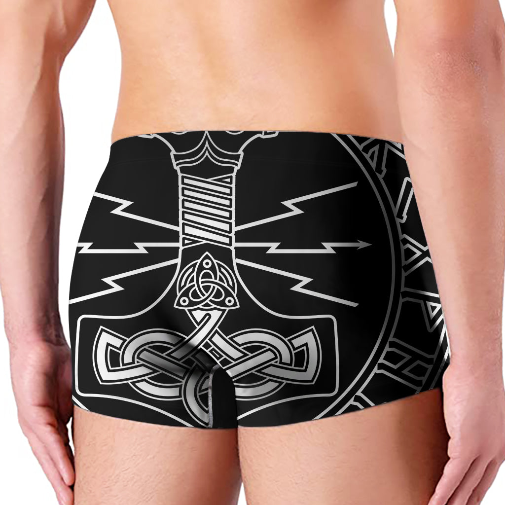 Younger Futhark And Mjolnir Print Boxing Gloves