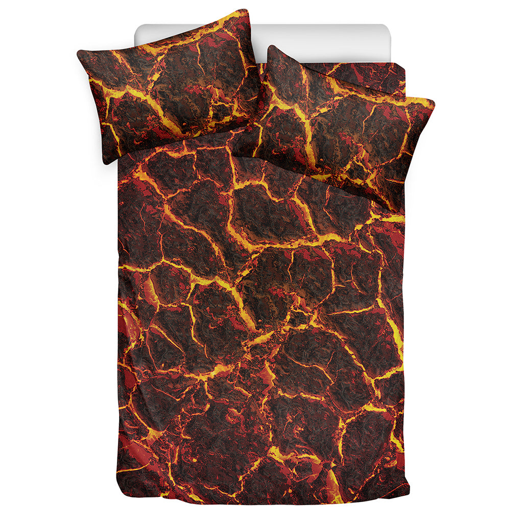 Molten Lava Print Duvet Cover Bedding Set