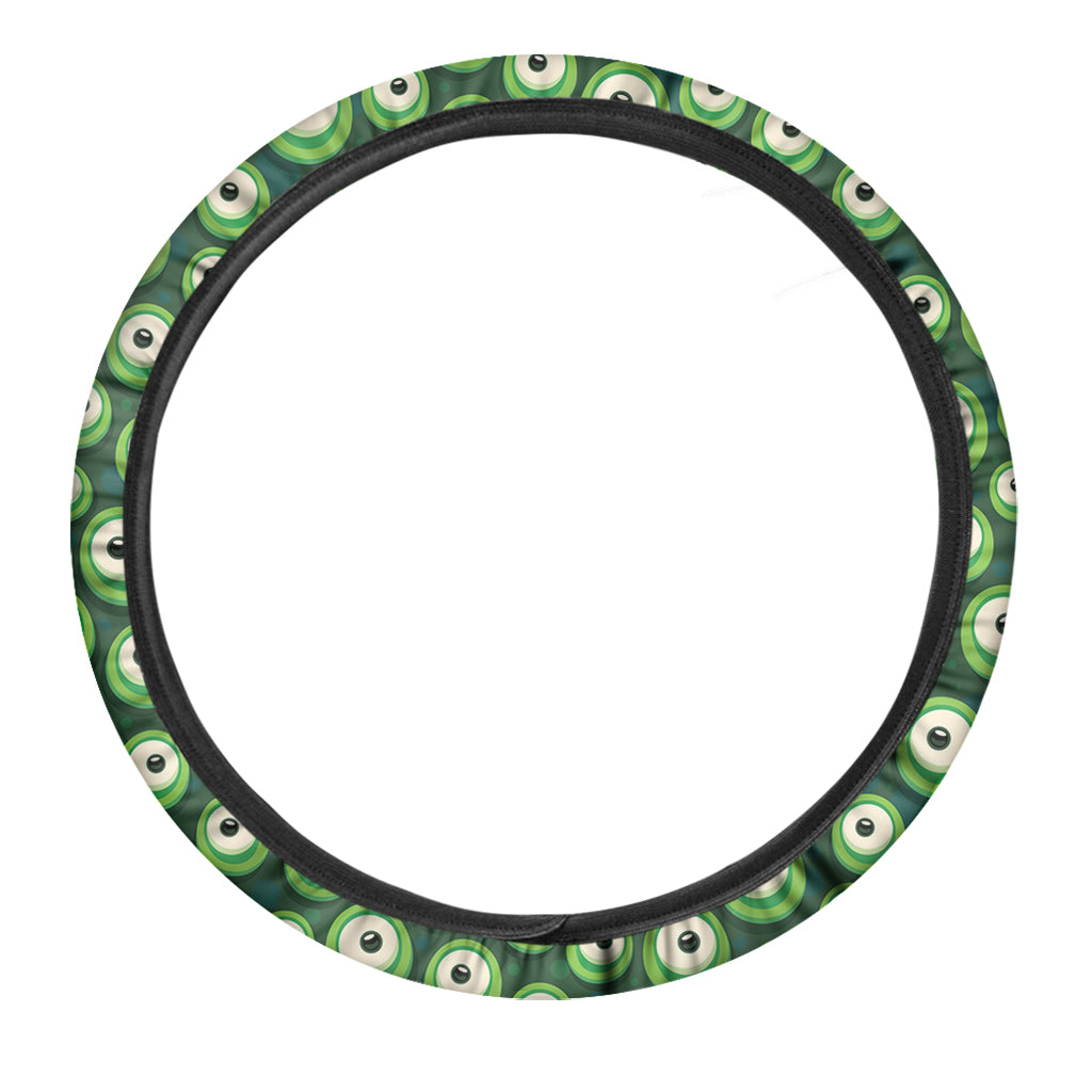 Monster Eyes Pattern Print Car Steering Wheel Cover