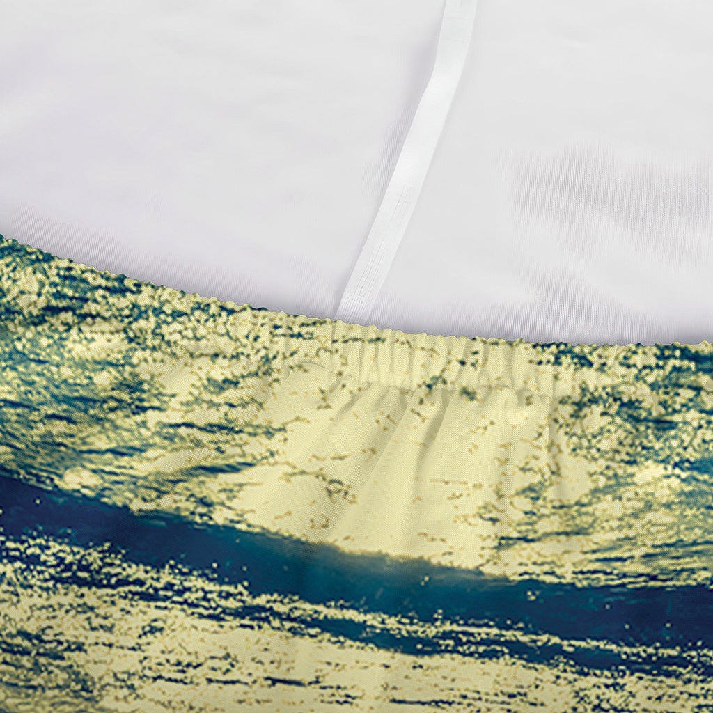 Moon Beach Print Sofa Cover